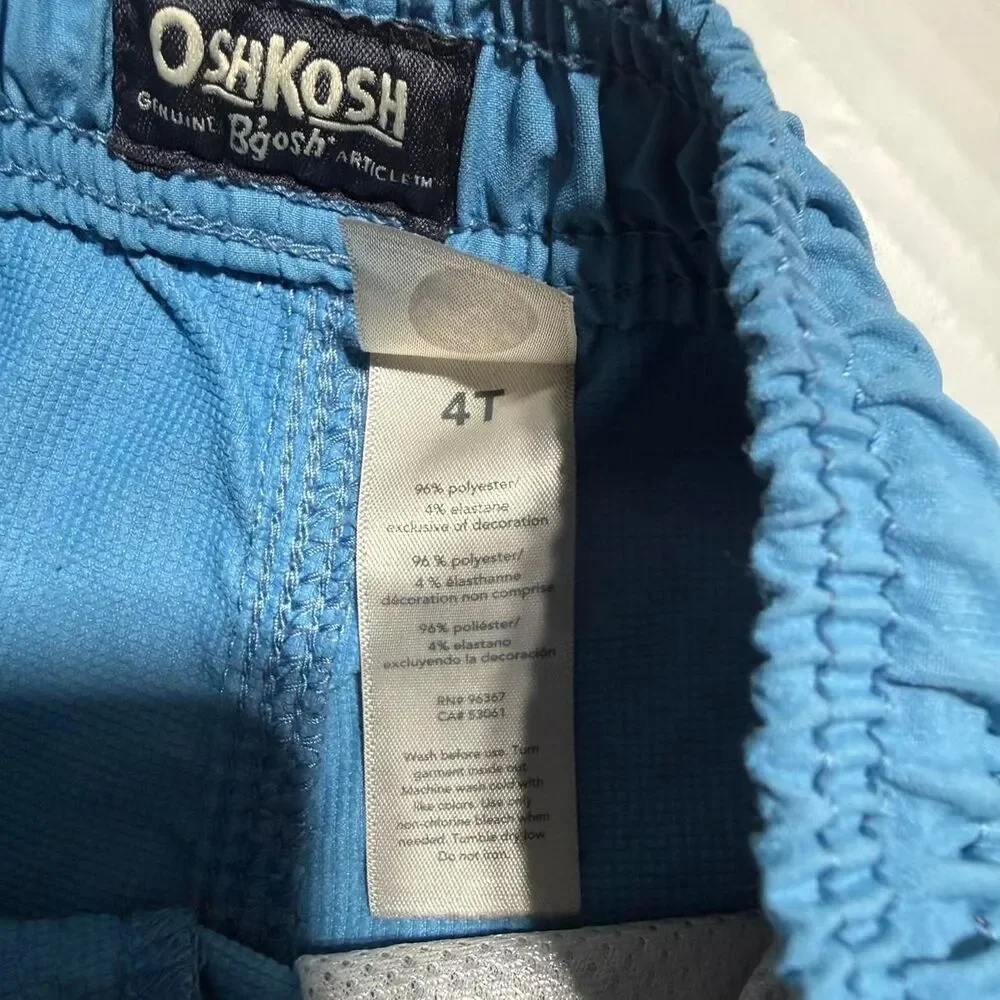 OshKosh B'gosh Blue Drawstring‎ Quick Dry Shorts 4T